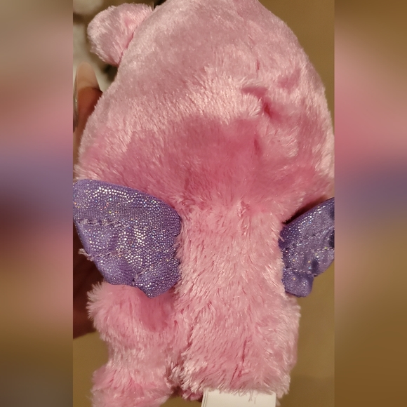 Hatchimal stuffy, pink with purple wings, 5" - Picture 4 of 7